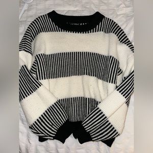Striped knit sweater